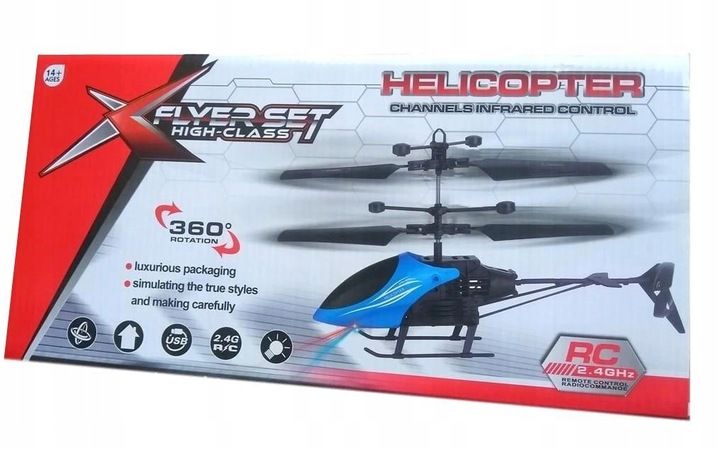 HELIKOPTER ZDALNIE STEROWANY RC SAMOLOT + PILOT zdjęcie 5