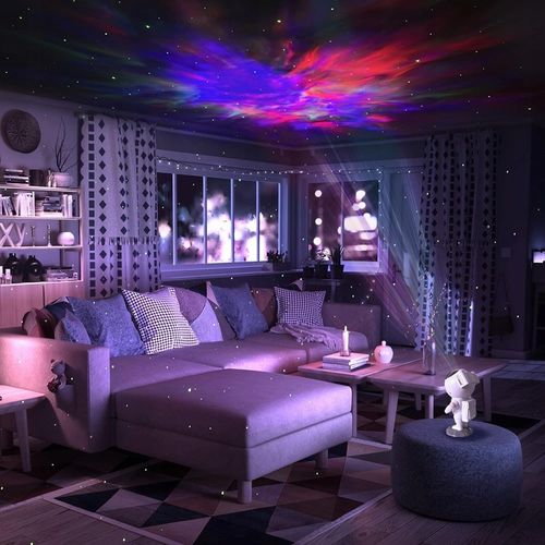 PROJEKTOR GWIAZD LAMPKA NOCNA RZUTNIK DLA DZIECI LED LASEROWY ASTRONAUTA na Arena.pl