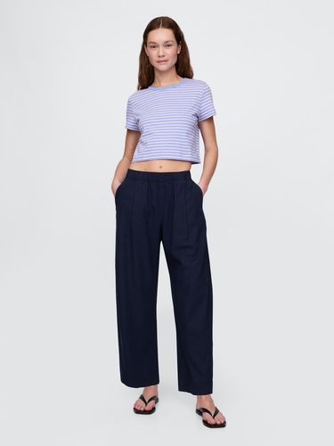 GAP Mid Rise Linen-Blend Easy Barrel Pants roz.L na Arena.pl