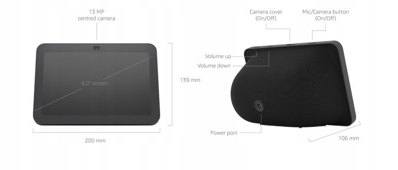 AMAZON Echo Show 8 (3 gen.) Czarny zdjęcie 4