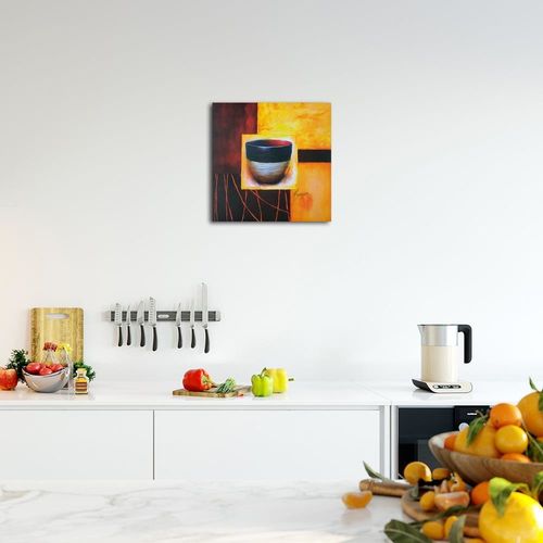 Deco Panel, Biało brązowa miska 25x25 na Arena.pl