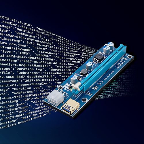 Qoltec Riser PCI-E 1x - 16x | USB 3.0 | ver. 009S | SATA / PCI-E 6 pin na Arena.pl