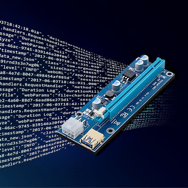 Qoltec Riser PCI-E 1x - 16x | USB 3.0 | ver. 009S | SATA / PCI-E 6 pin zdjęcie 5