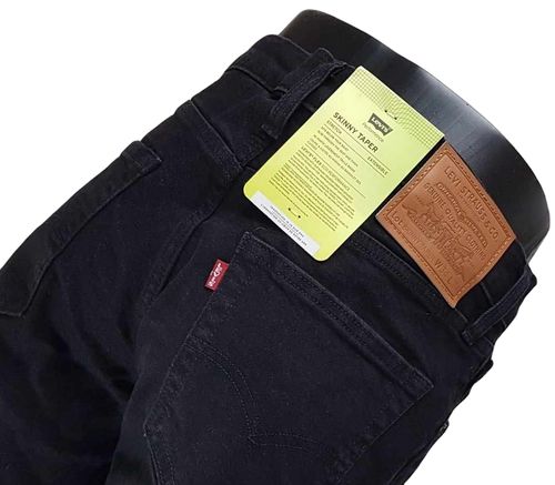 Levi's Skinny Taper 845580116 czarne jeansy męskie Levisy oryg. - W34/L34 na Arena.pl