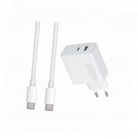 Szybka ładowarka 45W z długim kablem 2m 2 wejścia do Realme Note 60