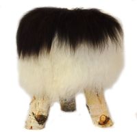 Krzesło dekoracyjne z owcy Skóra średnia