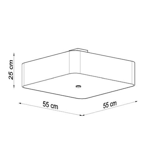 Plafon LOKKO 55 czarny na Arena.pl