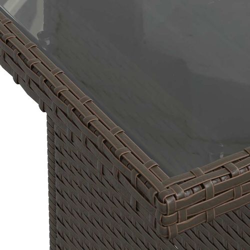 Zestaw Sof na Ogród 8 pcs Brązowy i kremowy 100 x 55 x 73 cm na Arena.pl