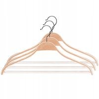 WIESZAKI DREWNIANE NA UBRANIA LAMINOWANE 3SZT