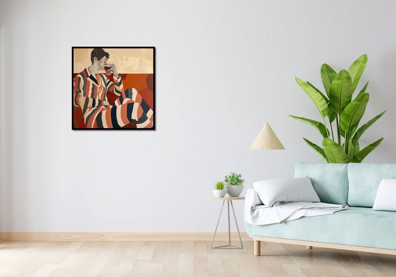 Plakat 70x70cm Przerwa Aby Odetchnąć zdjęcie 4