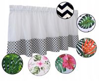 ZAZDROSTKA firana kuchenna 60 WZORY woal co 10 cm