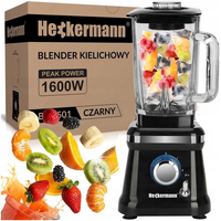 Blender Kielichowy MOCNY do smoothie koktajli Szklany 1600W 1,6L HECKERMANN