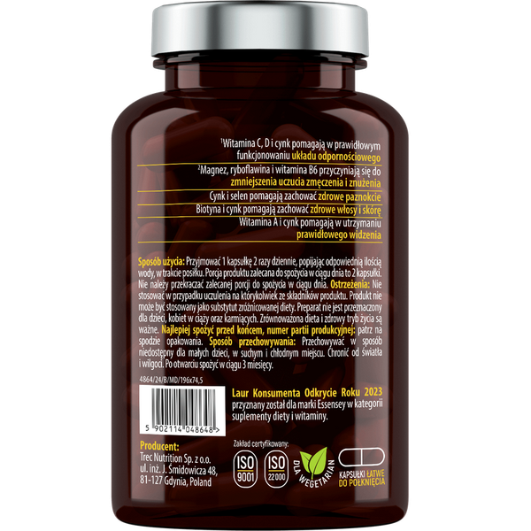 Essensey - Multivit Premium Formula - 90 kaps. zdjęcie 2