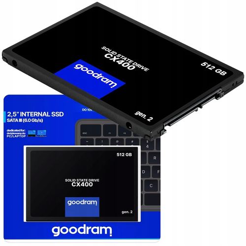 Dysk SSD Goodram CX400 Gen. 2 512GB 2,5" SATA III na Arena.pl
