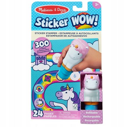 Sticker Wow stempel z naklejkami Jednorożec 32013 Melissa & Doug książeczka na Arena.pl