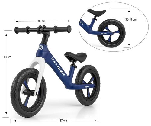 Milly Mally Rowerek Biegowy Ranger Navy na Arena.pl