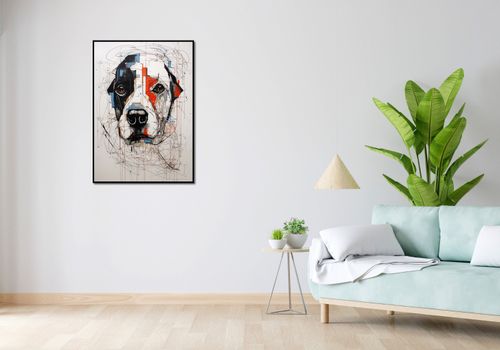 Plakat 67,5x95cm Przyrysowany Psiak na Arena.pl