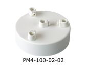 Podsufitka Biała 4 otwory 100mm + biały hamulec plastikowy