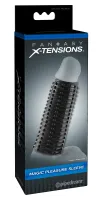fantasy x-tensions czarna nakładka stymulująca z wypustkami 14cm tpr