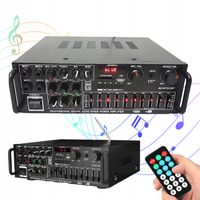 2X WZMACNIACZ CYFROWY HIFI BLUETOOTH 5.0 DOMOWY ODTWARZACZ AUDIO RADIO FM
