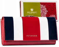 klasyczny portfel damski ze skóry naturalnej - peterson