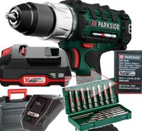 Wiertarko-wkrętarka Parkside PABS 20-Li 20V +akumulator +ładowarka +walizka