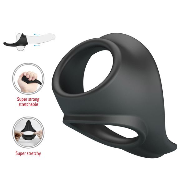 Crazy Bull Zadok Silicone Cock & Ball Ring zdjęcie 2