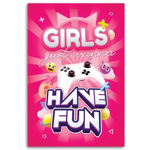 Emaga Obraz na płótnie, Napis gamingowy dla kobiet - 80x120 na Arena.pl