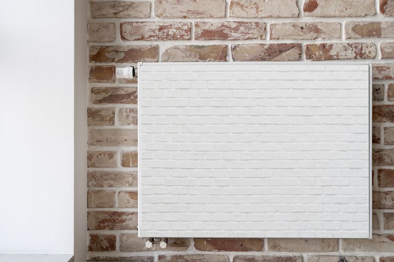 Mata MAGNETYCZNA Kaloryfera Białe Cegiełki Mur 100cm x 60cm zdjęcie 6