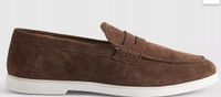 River Island Mokasyny zamszowe - brązowe R.45