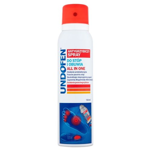 Undofen Antygrzybiczy Spray do stóp, obuwia z olejkiem z drzewa herb. 150ml na Arena.pl