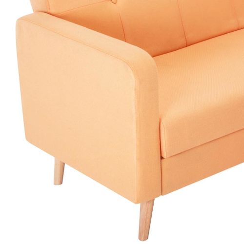 Sofa Tapicerowana Materiałem, Żółta na Arena.pl