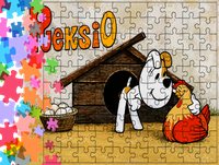 Puzzle tradycyjne - Reksio