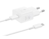 Oryginalna ładowarka sieciowa + kabel 1m Samsung Super Fast Charging 25W biały