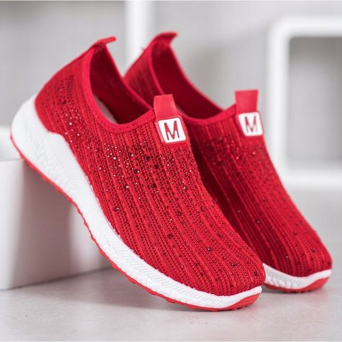 Czerwone Buty Z Kryształkami r.37 na Arena.pl