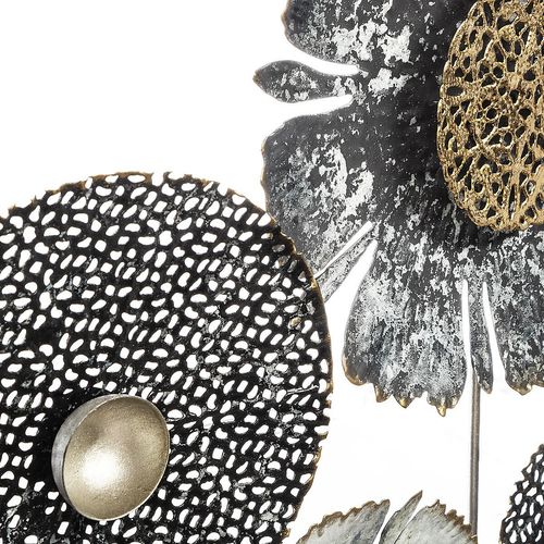 Dekoracja ścienna Flowers II szara na Arena.pl