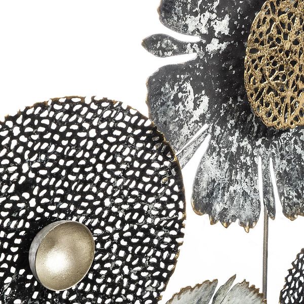 Dekoracja ścienna Flowers II szara zdjęcie 3