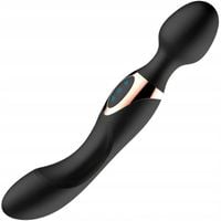 Dwustronny Wibrator Wand G-Spot 20 Trybów Silikon Medyczny Wodoodporny USB
