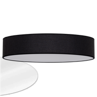 Lampa abażur plafon klosz natynkowy oprawa sufitowa czarna 60 cm