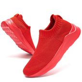 Buty damskie wsuwane do biegania oddychająca siatka czerwone rozmiar 40