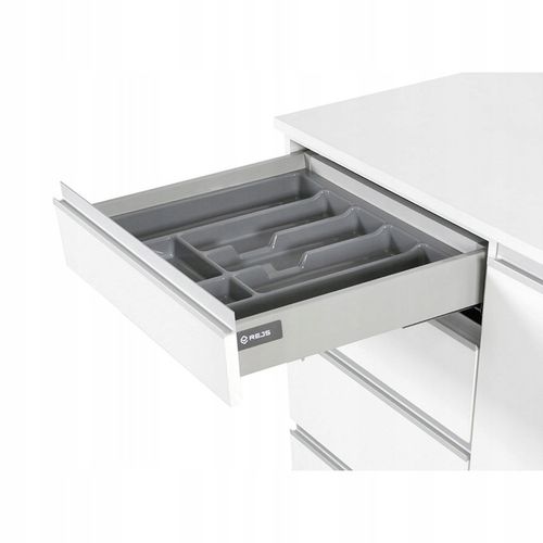 Wkład do szuflad Organizer do szuflad PRO 80 w kolorze metalicznym 730x490 na Arena.pl