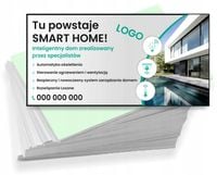 Wizytówki firmowe 200 szt RÓŻNE WZORY do wyboru INTELIGENTNY DOM