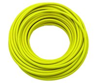 Wąż hamulcowy teflonowy PTFE+PVC  1/8" DN3,2mm, oplot stalowy kolor Żółty