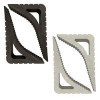 Blokada do drzwi i okien, stopper - komplet 2 sztuki biały