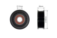 ROLKA NAPINACZA PASKA  CHEVROLET CRUZE 2011 2012 2013 2014