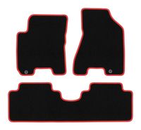 Dywaniki welurowe CARLUX-RED do Kia Sportage II 2004-2010 czarne