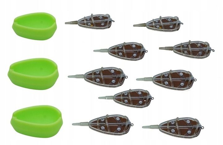 ZESTAW 9 x KOSZYCZEK METHOD FEEDER 3 x FOREMKA zdjęcie 1