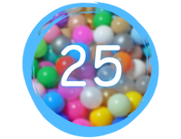 Plastikowe piłeczki do suchego basenu – 25 szt