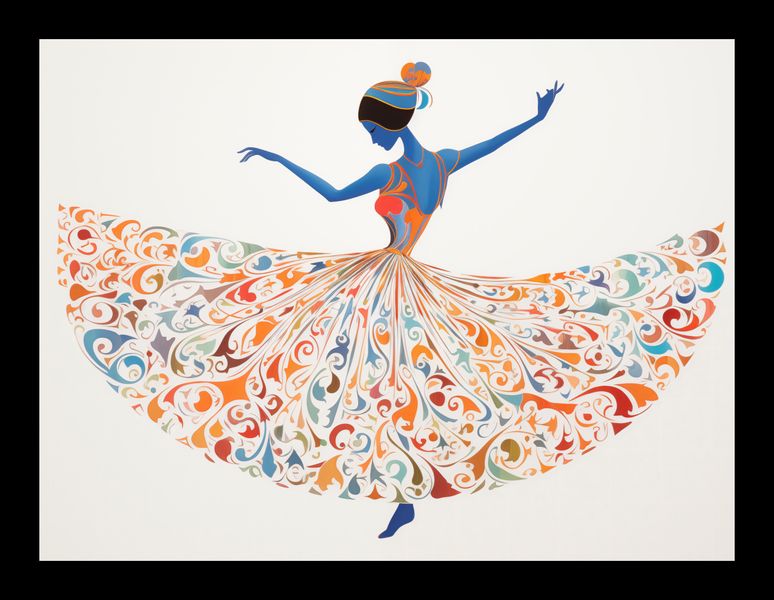 Plakat 20x15cm Wirująca Balerina zdjęcie 2