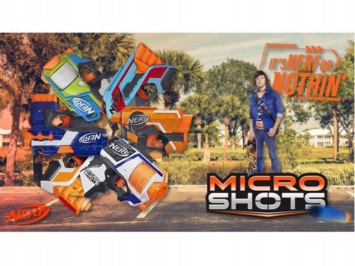 Duży Zestaw Pistolet Nerf Strike 6 szt. pistolet + naboje piankowe ZA5181 na Arena.pl